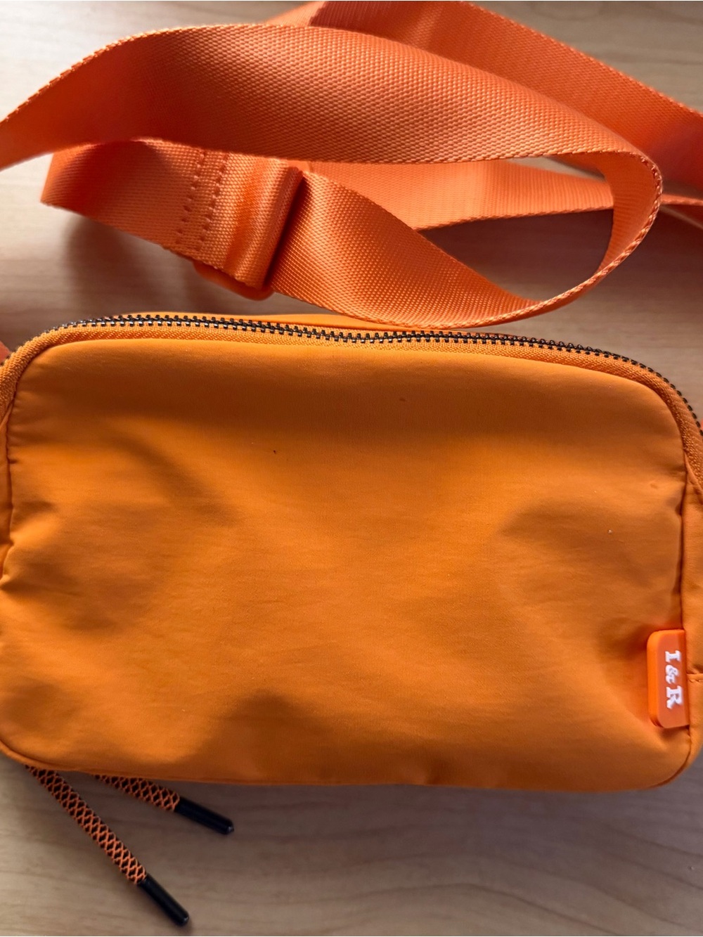 Iris and Rainbow 57” Orange Crossbody Bag